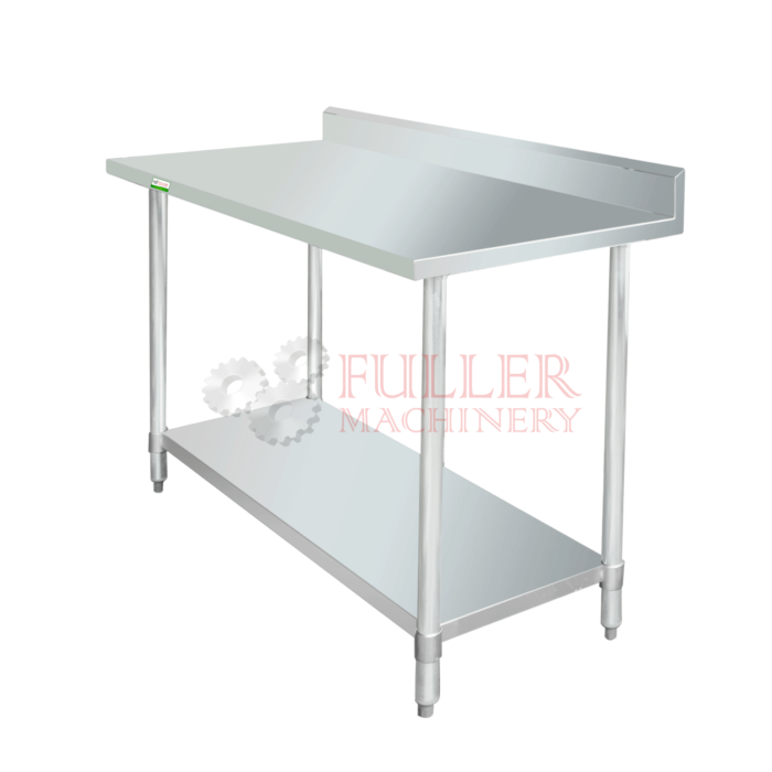 La mesa de trabajo de acero inoxidable es una herramienta indispensable en cualquier cocina profesional o industria alimentaria. Con dimensiones bien equilibradas y un diseño robusto, esta mesa proporciona un espacio de trabajo amplio, higiénico y duradero. Fabricada en acero inoxidable antimagnético 304 2B calibre 18, esta mesa garantiza una resistencia superior a la corrosión y facilita su limpieza, cumpliendo con los estrictos estándares de higiene necesarios para el trabajo con alimentos.