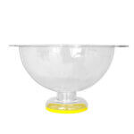 Crispetera pequeña con Bowl integrado para servir crispetas, sistema de agitación y olla antiadherente, ideal para fiestas y eventos