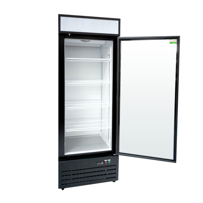 Congelador vertical de 460 litros con sistema No Frost, ideal para negocios de alimentos.