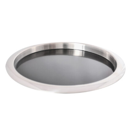 Bandeja Redonda Antideslizante 40 cm | Acero Inoxidable para Catering y Restaurantes