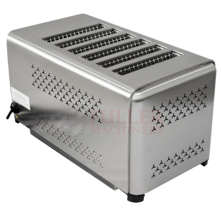 Tostadora Eléctrica 6 Rebanadas | Uso Comercial | 110V con Temporizador