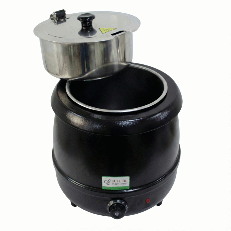 Interior acero inoxidable olla sopera baño maría