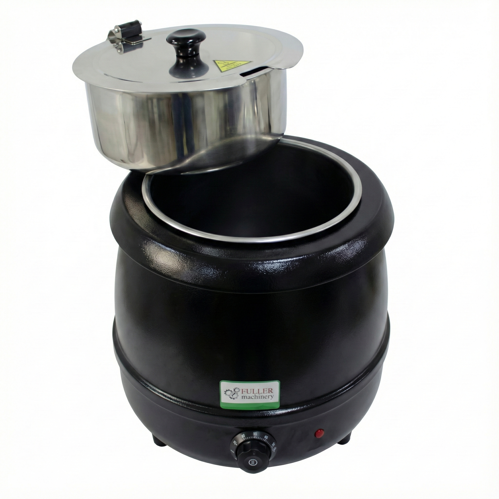 Interior acero inoxidable olla sopera baño maría