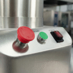 “Botón parada emergencia procesador alimentos”