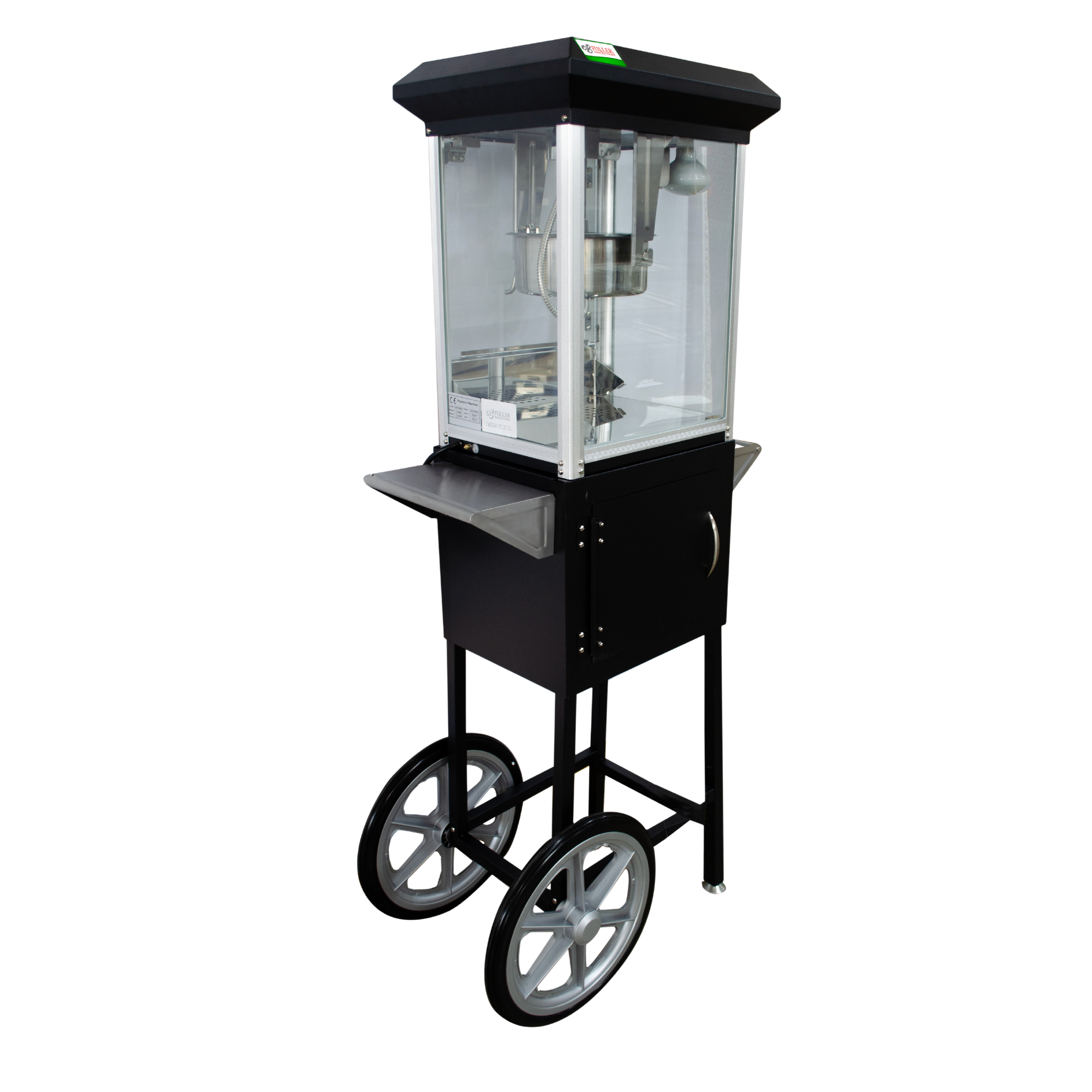 CRISPETERA 8 OZ CON CARRO MINI NEGRA